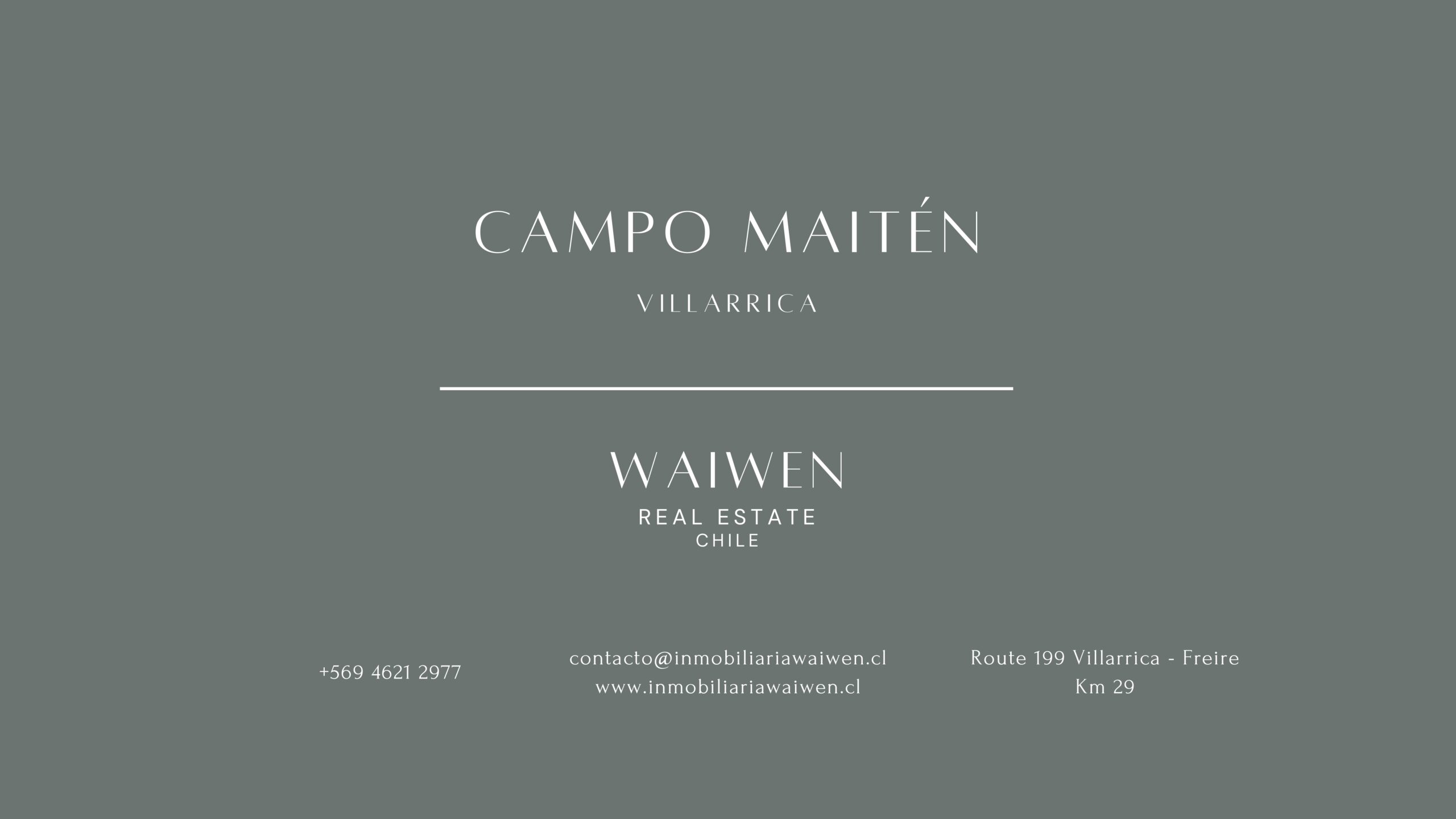 Campo Maitén brochure page 20